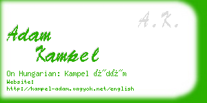 adam kampel business card